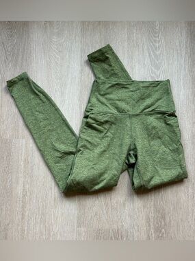 Aerie Offline High Waisted Pocket Leggings Green Heathered Size Small